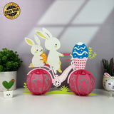 Bike Easter - Easter Bike 3D Lantern File - Cricut File - LightBoxGoodMan