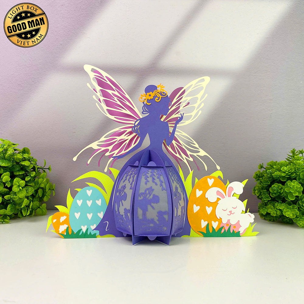 Fairy Easter - 3D Easter Fairy Lantern File - Cricut File 2 - LightBoxGoodMan