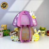 Easter Mushroom - 3D Easter Mushroom Lantern File - Cricut File 1 - LightBoxGoodMan