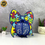 Autism - World Autism Awareness Day Themed 3D Lantern File - Cricut File 3 - LightBoxGoodMan