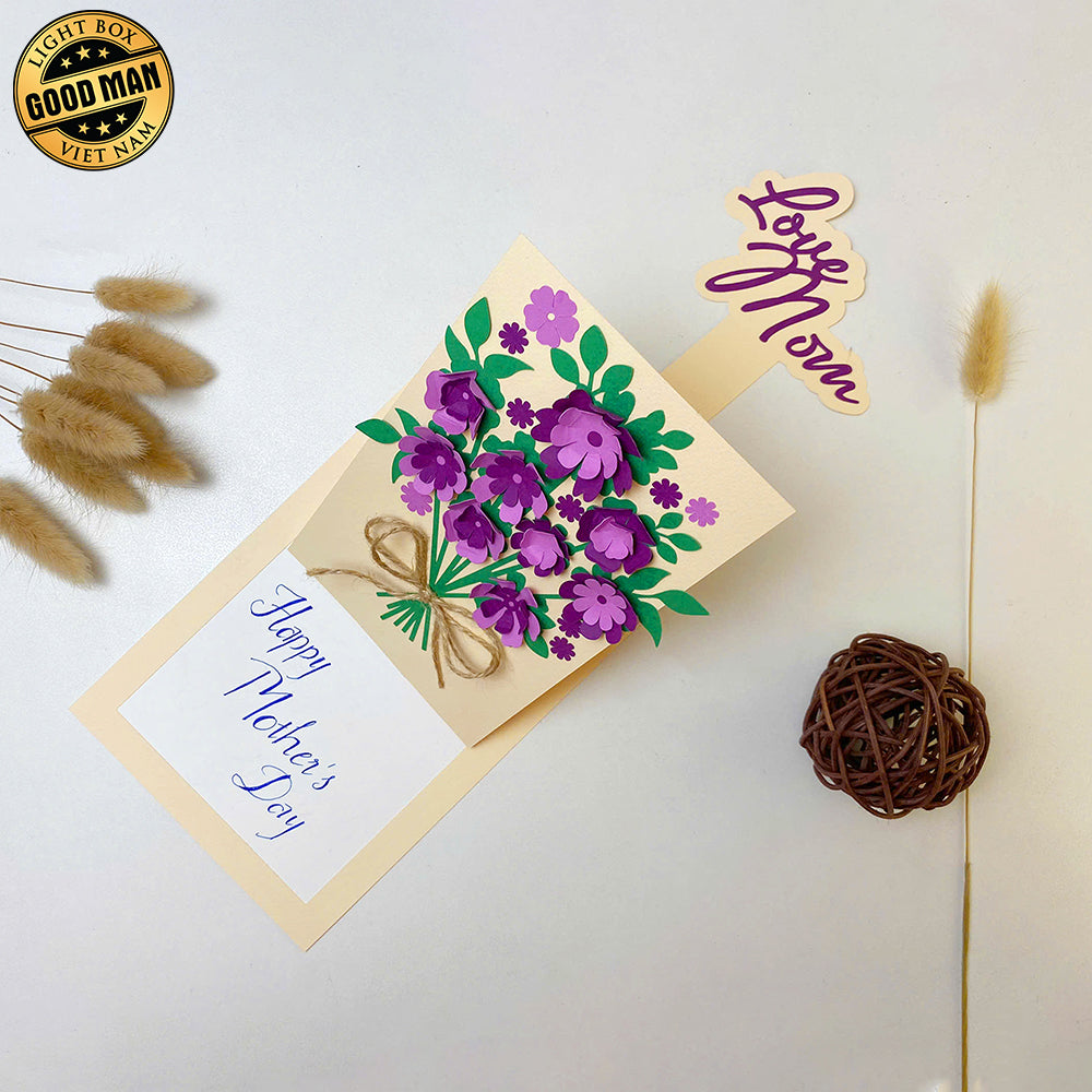 Mother's Day 3D Card - Cricut File 1 - LightBoxGoodMan