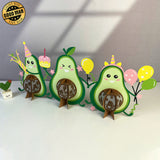 Lantern Avocado - 3D Lantern File - Cricut File 1 - LightBoxGoodMan
