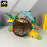 Lantern Coconut - 3D Lantern File - Cricut File 1 - LightBoxGoodMan