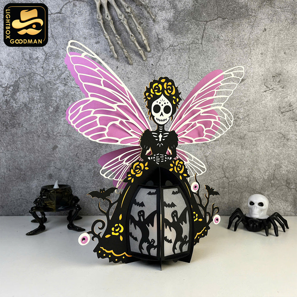 Spooky Girl 1 - 3D Spooky Lantern File - Cricut File - LightBoxGoodMan