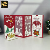 Christmas 2 - 3D Christmas Pop-up Card File - Cricut File 1 - LightBoxGoodMan