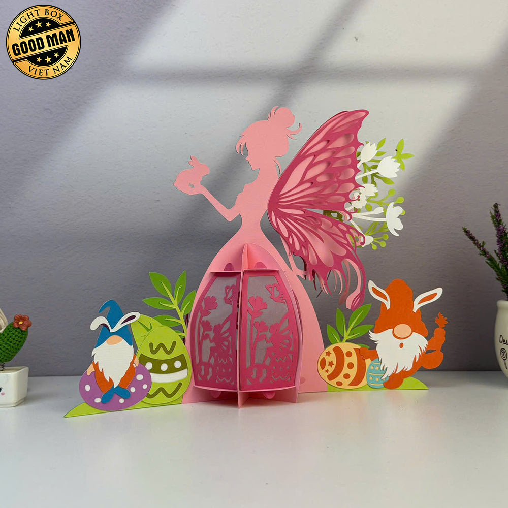 Fairy Easter - 3D Easter Fairy Lantern File - Cricut File 3 - LightBoxGoodMan