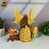 Autumn Fairy - 3D Four Season Fairy Lantern File - Cricut File 1 - LightBoxGoodMan