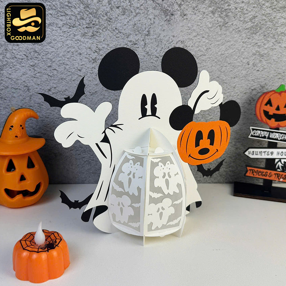 Mickey Halloween -3D  Halloween Mickey Lantern File - Cricut File 1 - LightBoxGoodMan