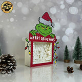 Merry Grinchmas - Grinch Papercut Lightbox File - Cricut File 1 - LightBoxGoodMan