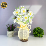 Daisy - 3D Flower Vase Lantern File - Cricut File 4 - LightBoxGoodMan