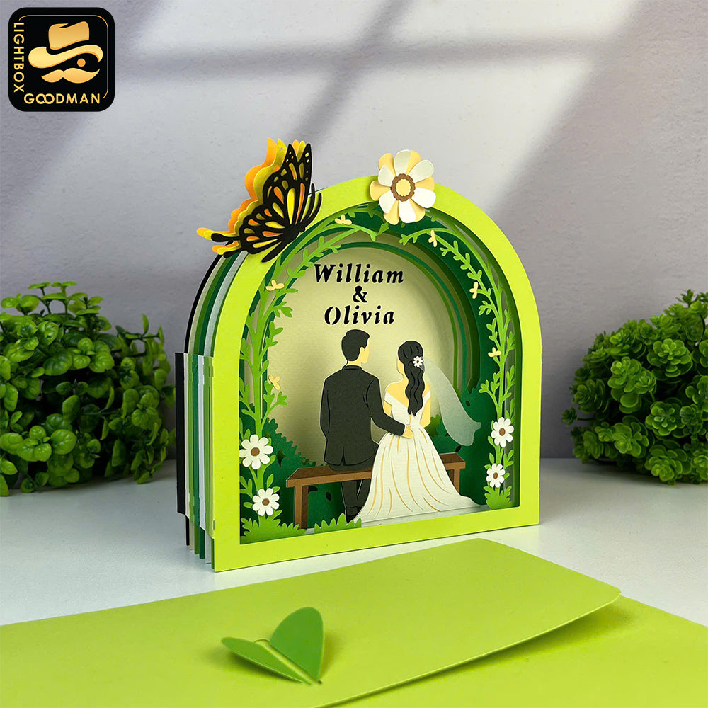 Custom Couple - 3D Custom Pop-up Card File - Cricut File 1 - LightBoxGoodMan