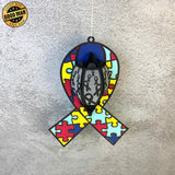 Autism - World Autism Awareness Day Themed 3D Lantern File - Cricut File 1 - LightBoxGoodMan
