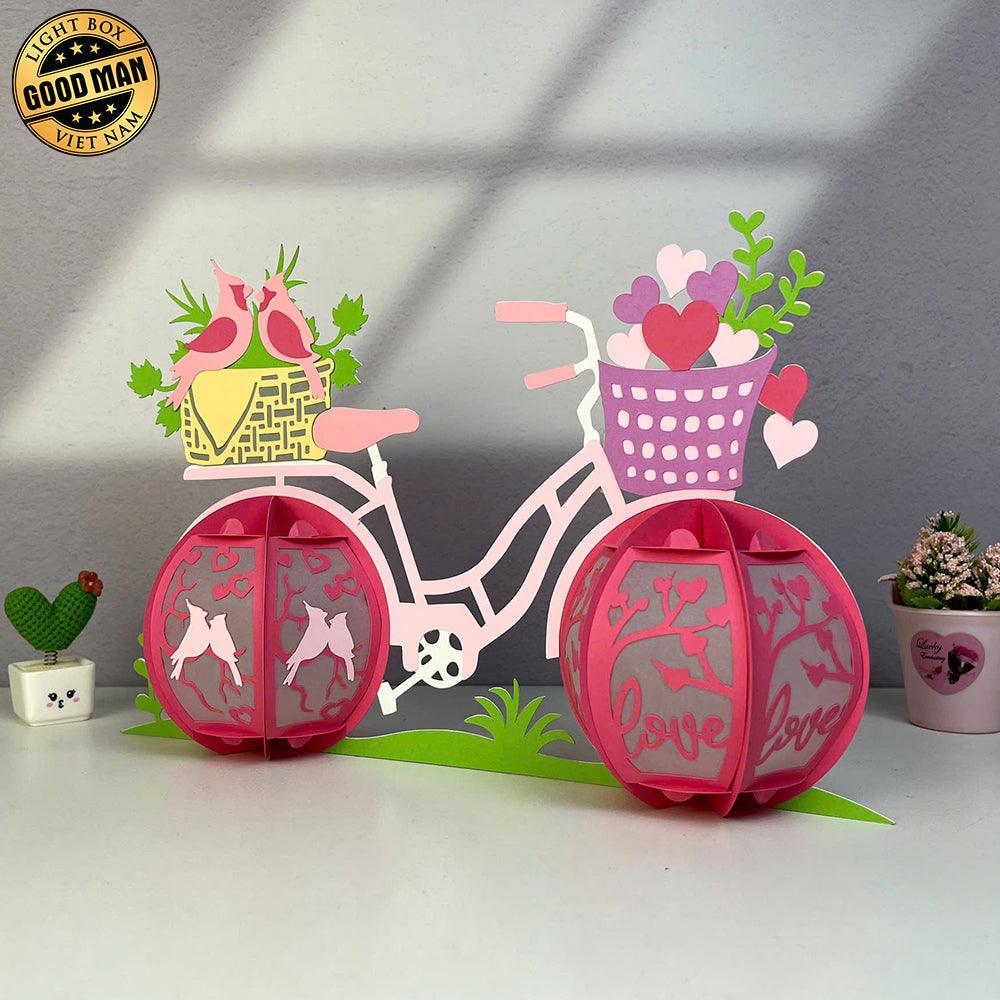 Bicycle - 3D Love Lantern File - Cricut File 1 - LightBoxGoodMan