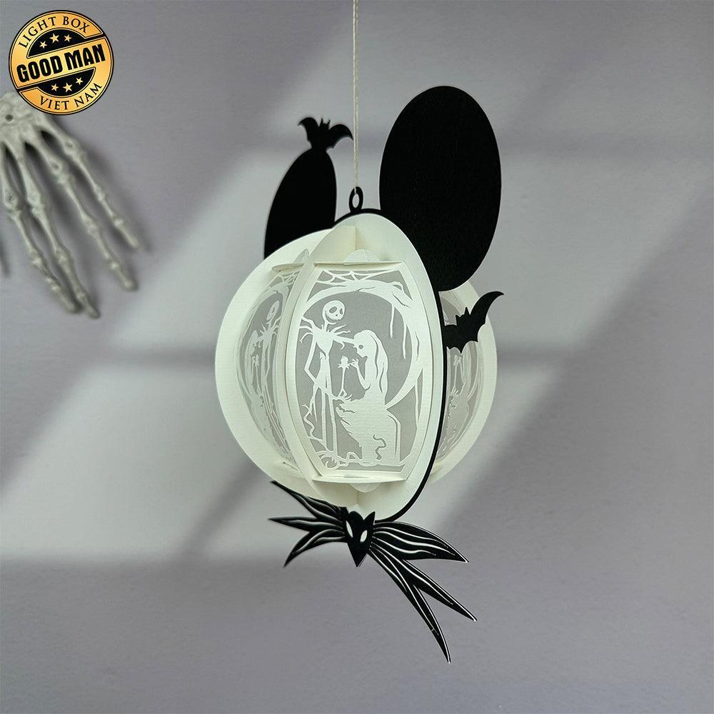 Nightmare - Halloween Themed 3D Lantern File - Cricut File Nightmare Lantern 5 - LightBoxGoodMan