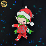 Christmas Elf - 3D Christmas Lantern File - Cricut File 1 - LightBoxGoodMan