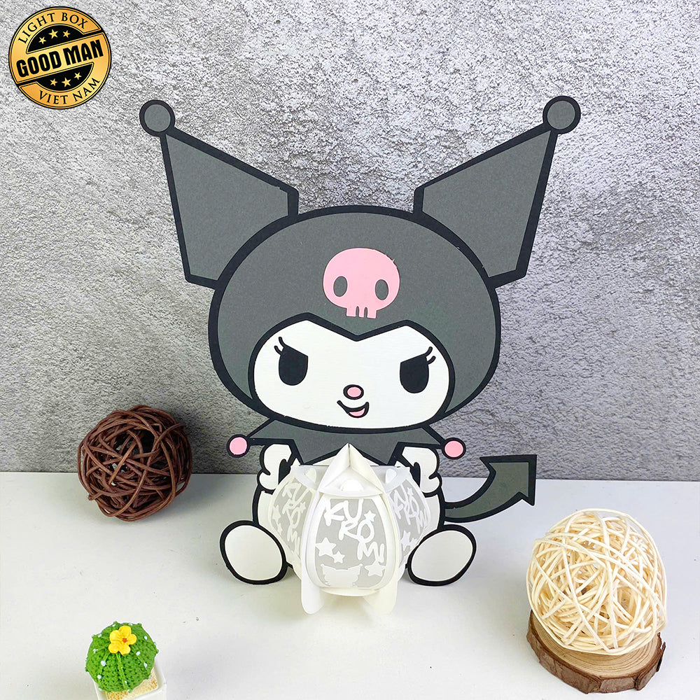 Kuromi - Wonderland Themed 3D Lantern File - Cricut File 1 - LightBoxGoodMan