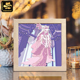 Ghost Woman – Paper Cut Light Box File - Cricut File 2 - 8x8 inches - LightBoxGoodMan