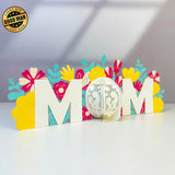 MOM - Mother's Day Themed 3D Lantern File - Cricut File 1 - LightBoxGoodMan