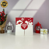 Happy Valentine - 3D Valentine Pop-up Card File - Cricut File 2 - LightBoxGoodMan