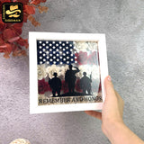 Memorial Day – Paper Cut Flower Shadow Box File - Cricut File - 7x7 Inches - LightBoxGoodMan
