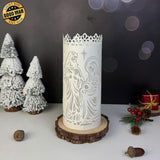 Nativity 2 - 3D Cylinder Papercut Lantern File - Cricut File 1 - LightBoxGoodMan