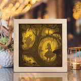 Alice in Wonderland - Paper Cut Light Box File - Cricut File - 8x8 inches - LightBoxGoodMan