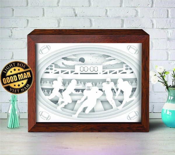 Green bay Packers American football Paper Cut Light Box Template