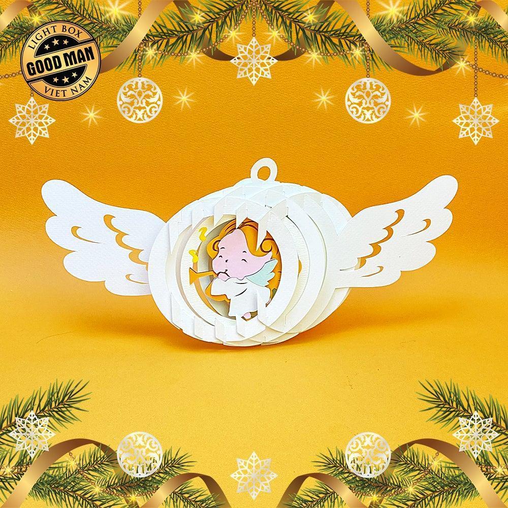 Angel 2 - 3D Pop-up Light Box Ornament File - Cricut File - LightBoxGoodMan - LightboxGoodman