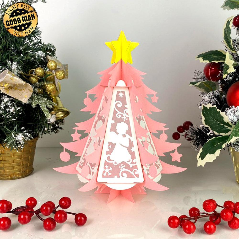 Angel - Pine Lantern File - Cricut File - 8x9,5 Inches - LightBoxGoodMan - LightboxGoodman
