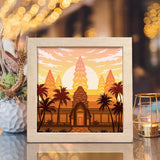 Angkor Wat – Paper Cut Light Box File - Cricut File - 8x8 inches - LightBoxGoodMan