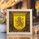 Aston Villa – Paper Cut Light Box File - Cricut File - 20x20cm - LightBoxGoodMan