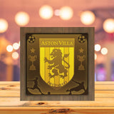 Aston Villa - Paper Cutting Light Box - LightBoxGoodman