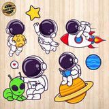 Astronaut - Cricut File - Svg, Png, Dxf, Eps - LightBoxGoodMan - LightboxGoodman