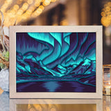 Aurora Borealis 3 – Paper Cut Light Box File - Cricut File - 8x10 inches - LightBoxGoodMan