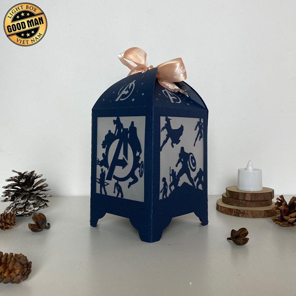Avenger - Paper Cut Lantern File - Cricut File - 10,5x20,6cm - LightBoxGoodMan - LightboxGoodman