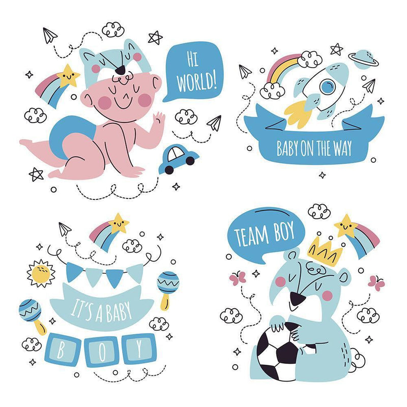 Baby Shower 2 - Cricut File - Svg, Png, Dxf, Eps - LightBoxGoodMan - LightboxGoodman