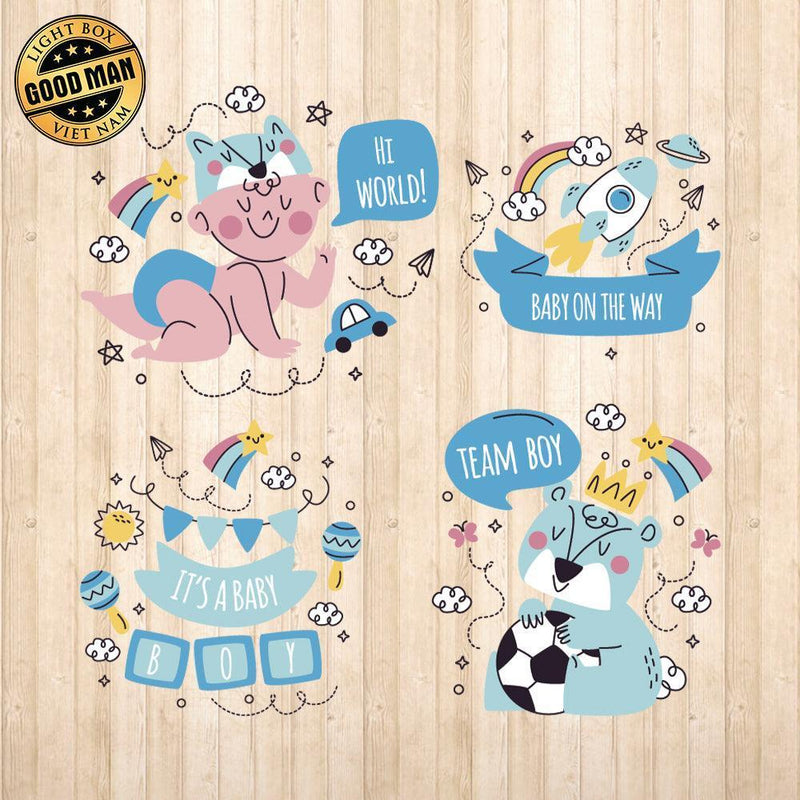 Baby Shower 2 - Cricut File - Svg, Png, Dxf, Eps - LightBoxGoodMan - LightboxGoodman