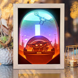 Baby Yoda 1 - Paper Cut Light Box File - Cricut File - 8x10 inches - LightBoxGoodMan - LightboxGoodman