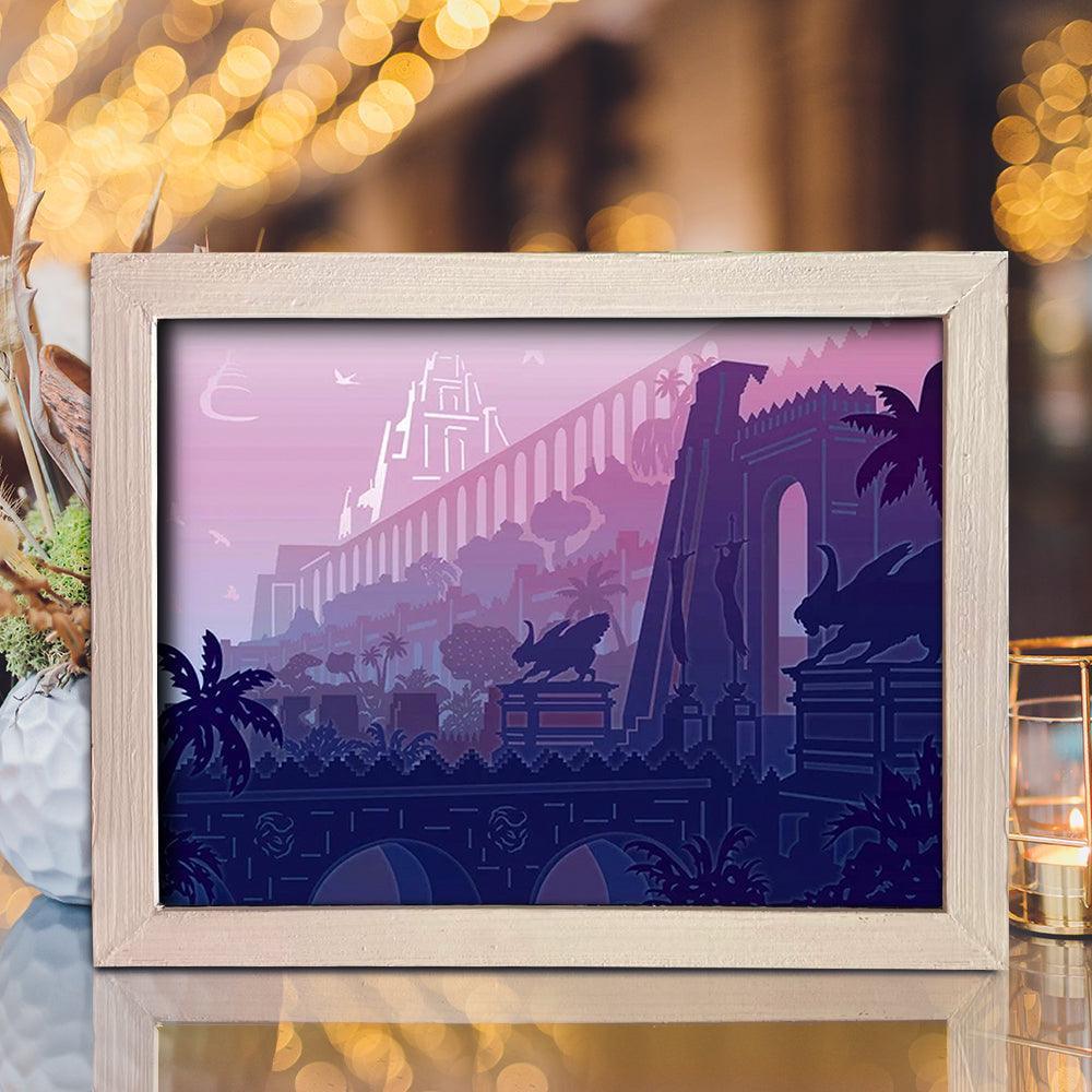 Babylon 1 – Paper Cut Light Box File - Cricut File - 8x10 Inches - LightBoxGoodMan - LightboxGoodman