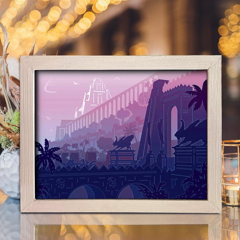 Babylon 1 – Paper Cut Light Box File - Cricut File - 8x10 Inches - LightBoxGoodMan - LightboxGoodman