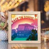 Back To School 3 – Paper Cut Light Box File - Cricut File - 20x20cm - LightBoxGoodMan