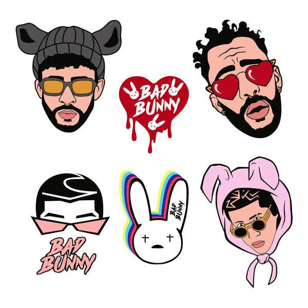 Bad Bunny Heart Bitchota SVG Best Graphic Designs Cutting Files