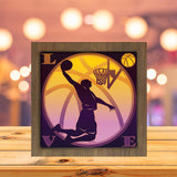 Basketball 2 – Paper Cut Light Box File - Cricut File - 20x20cm - LightBoxGoodMan