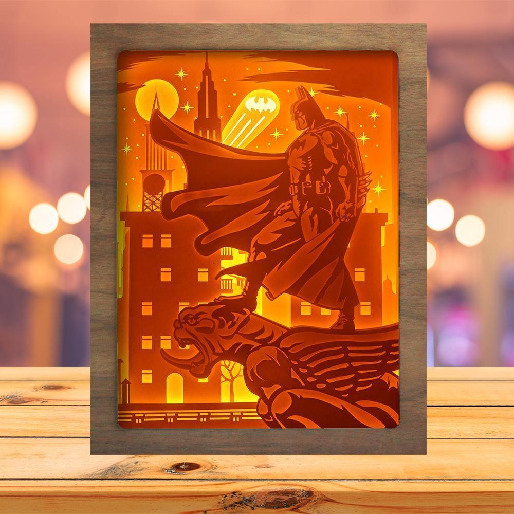 Batman 2 - Paper Cutting Light Box - LightBoxGoodman