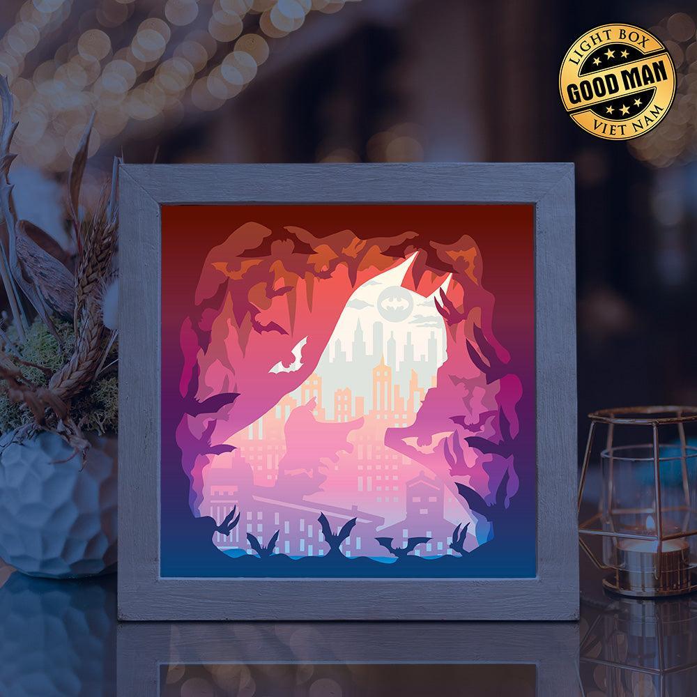 Batman 3 - Paper Cut Light Box File - Cricut File - 8x8 inches - LightBoxGoodMan - LightboxGoodman