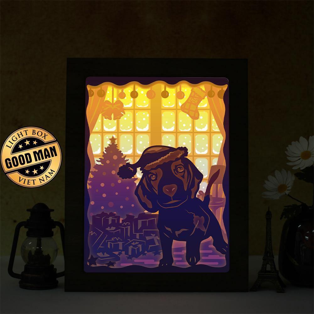 Beagle – Paper Cut Light Box File - Cricut File - 8x10 inches - LightBoxGoodMan - LightboxGoodman