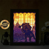 Beagle – Paper Cut Light Box File - Cricut File - 8x10 inches - LightBoxGoodMan - LightboxGoodman