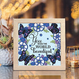 Beautiful You - Paper Cut Light Box File - Cricut File - 8x8 Inches - LightBoxGoodMan