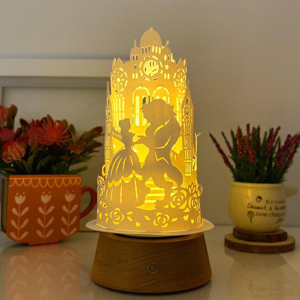 Beauty And The Beast - 3D Dome Lantern File - Cricut File - LightBoxGoodMan - LightboxGoodman