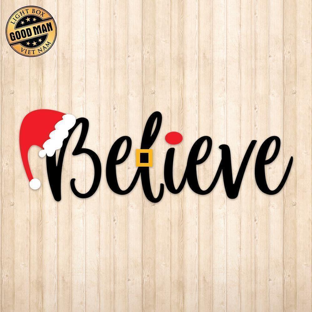 Believe - Cricut File - Svg, Png, Dxf, Eps - LightBoxGoodMan - LightboxGoodman